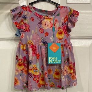Size 12-18 months Easter print Posh Peanut bummie